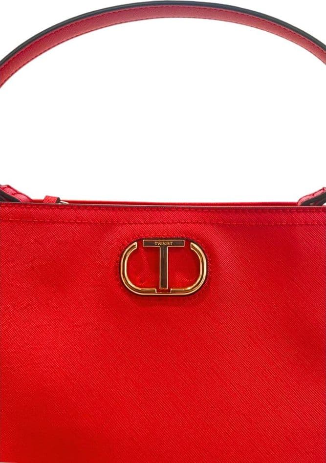 Twinset Red PU Women Handbag - 5