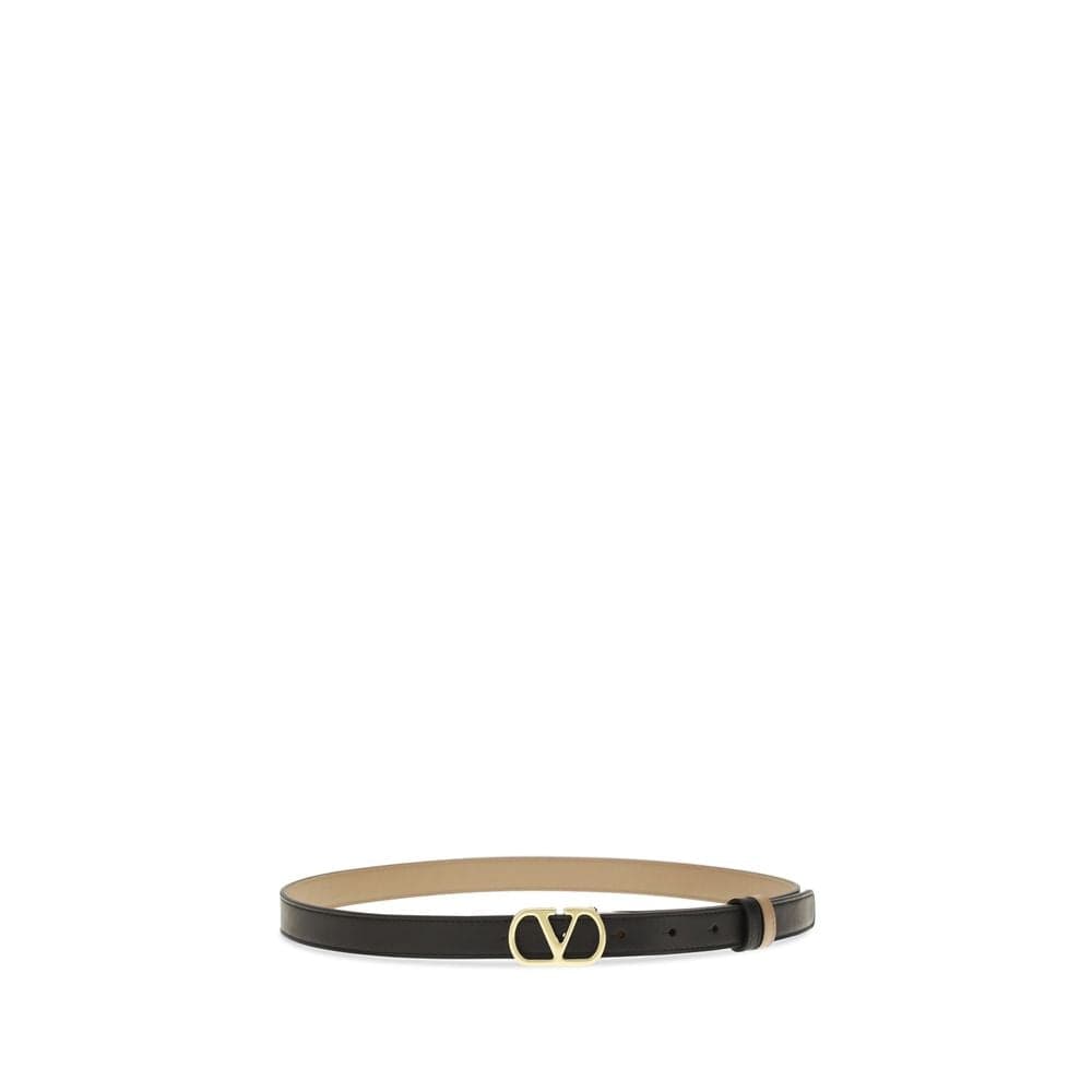 Valentino Garavani Black Calf Leather Bos Taurus Belt - 2