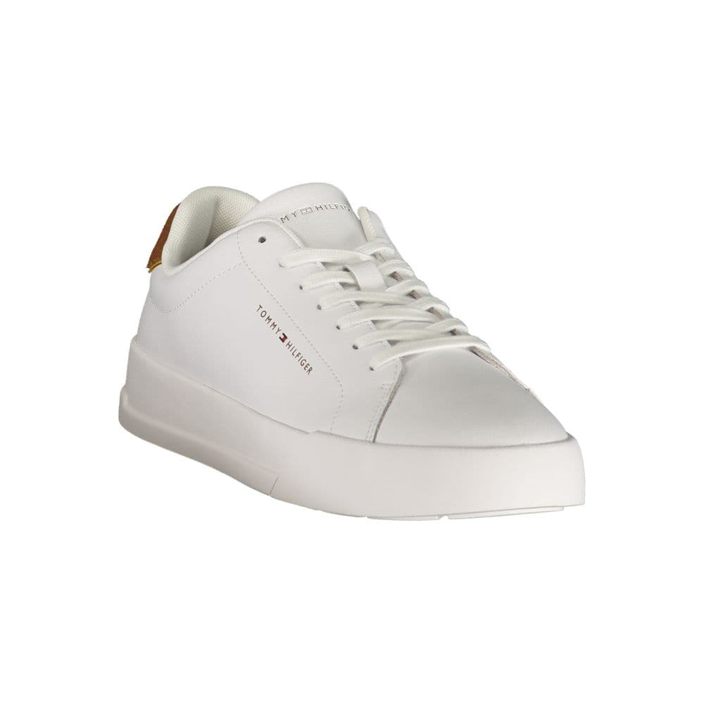 Tommy Hilfiger White Leather Men's Sneaker - 2