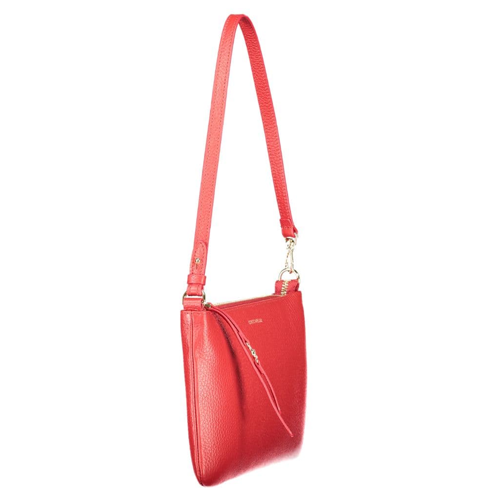 Coccinelle Rosso Leather Women Handbag - 3