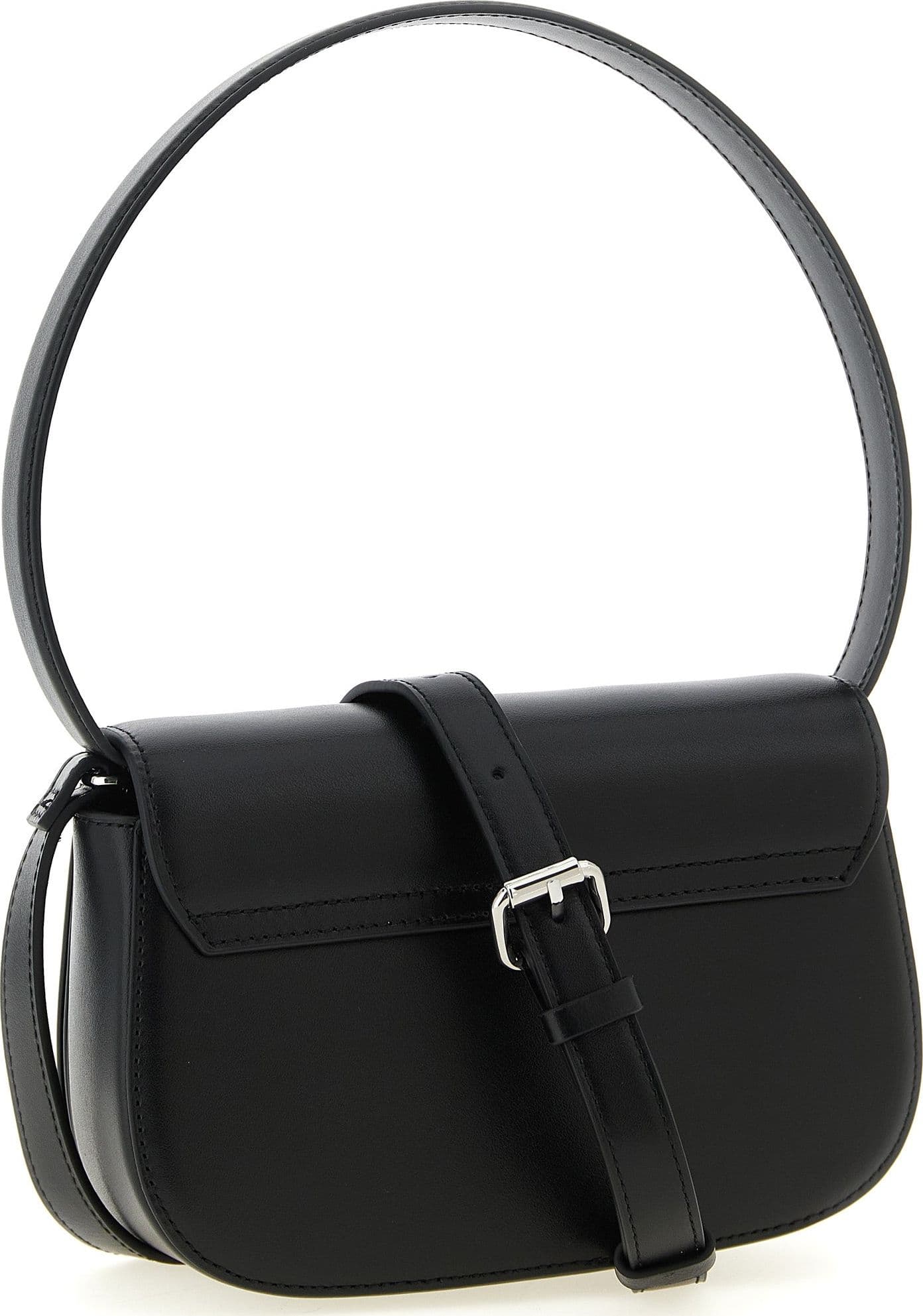 Diesel Black Cowhide Shoulder Bag - 2