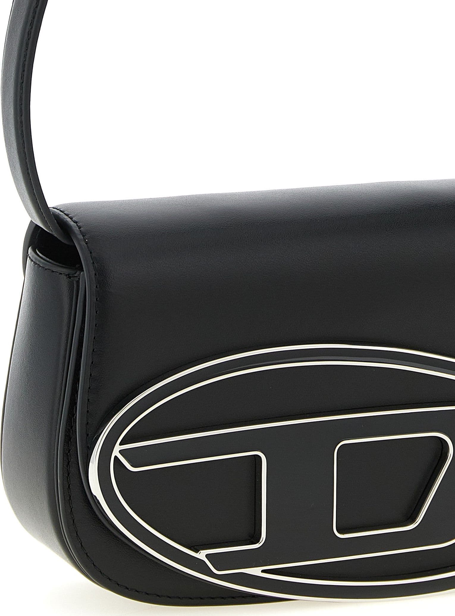 Diesel Black Cowhide Shoulder Bag - 3