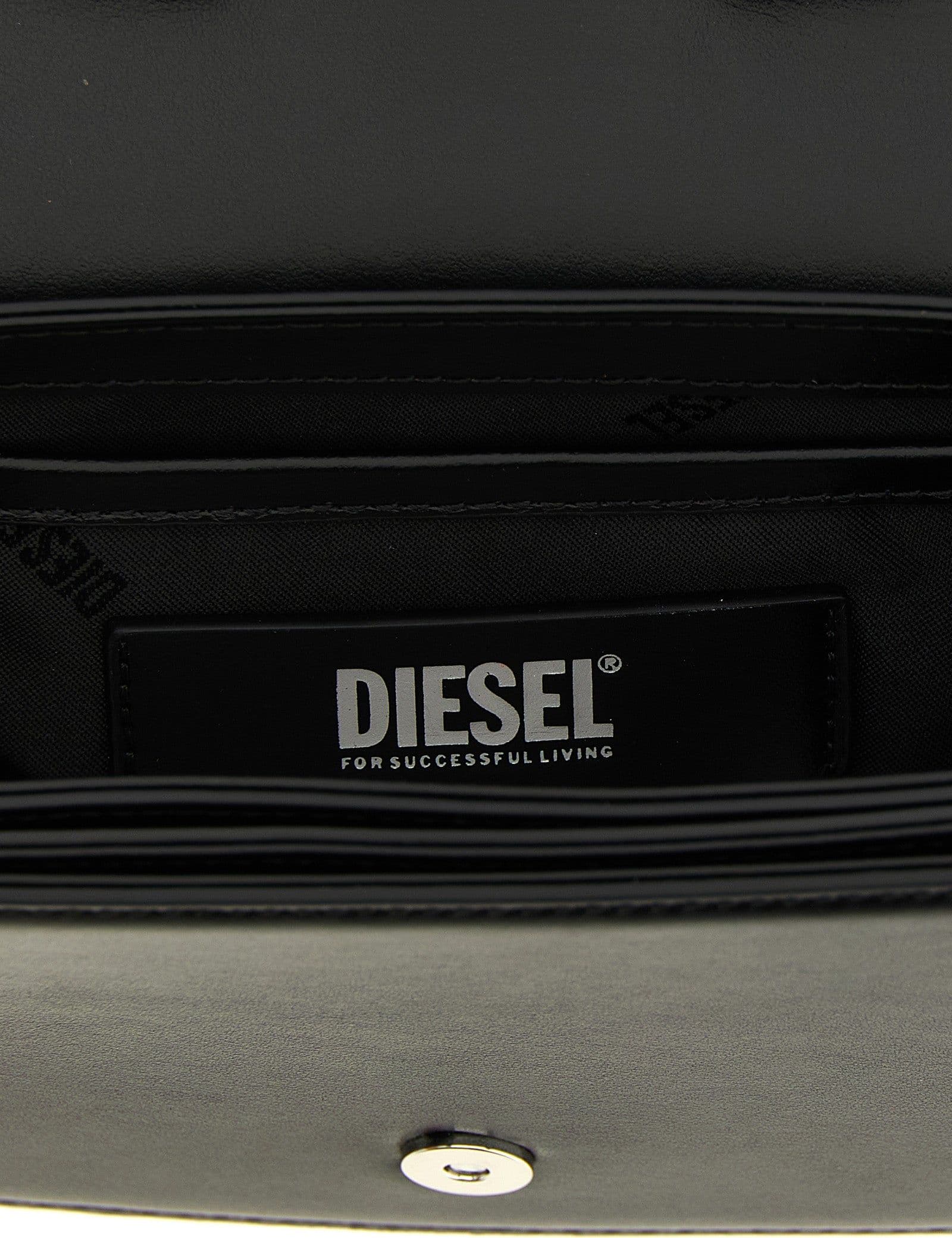 Diesel Black Cowhide Shoulder Bag - 4