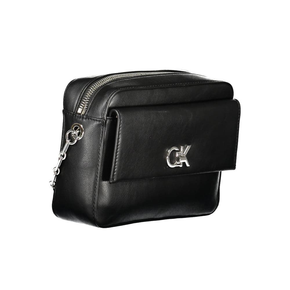 Calvin Klein Black Polyester Women Shoulder Bag - 3