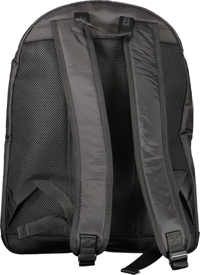 Tommy Hilfiger Black Polyurethane Men Backpack - 2