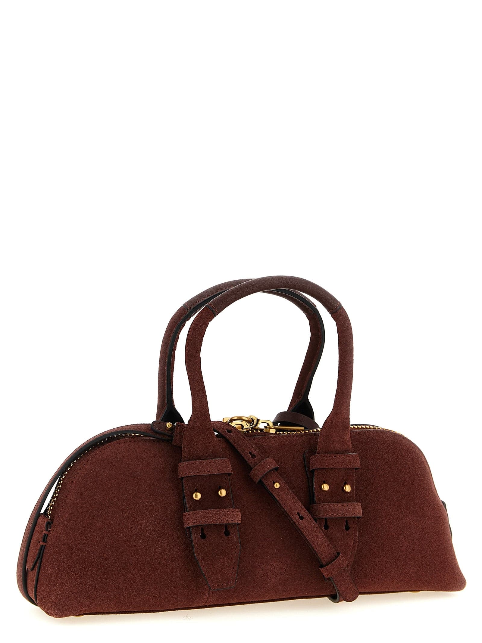 PINKO Bordeaux Cowhide Shoulder Bag - 2