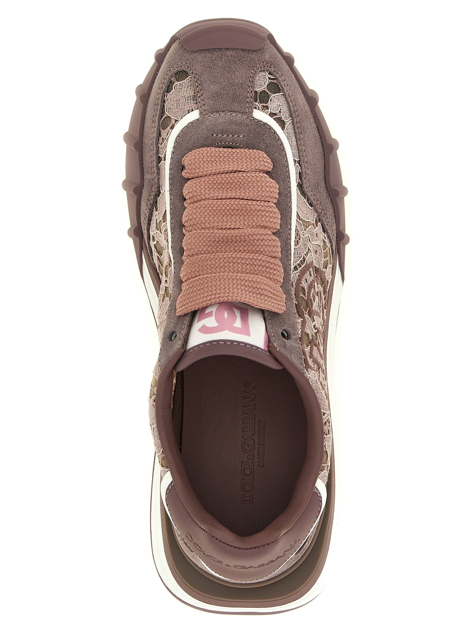 Dolce & Gabbana Purple Leather Athletic Sneakers - 4