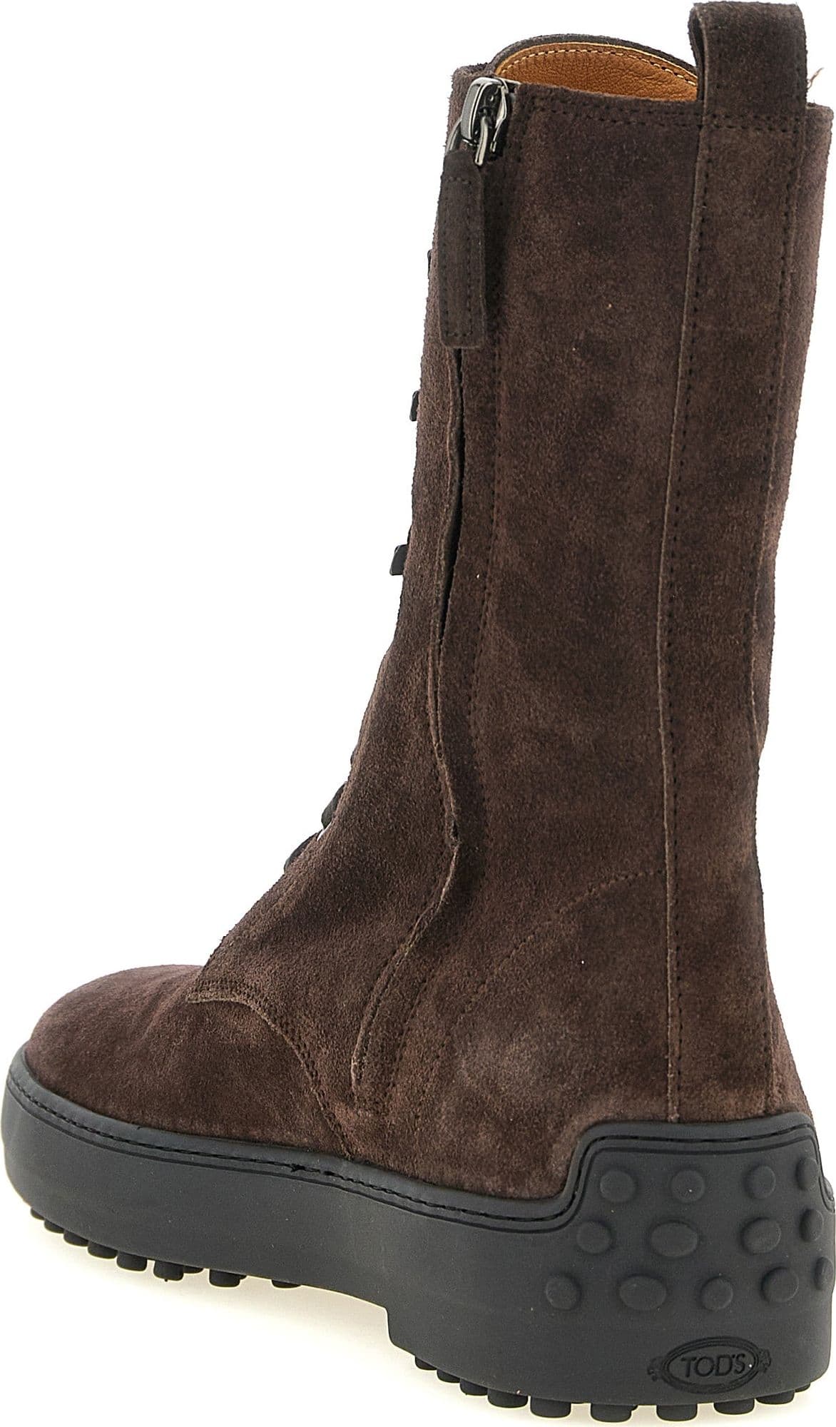 Tod's Brown Calfskin Ankle Boots - 3