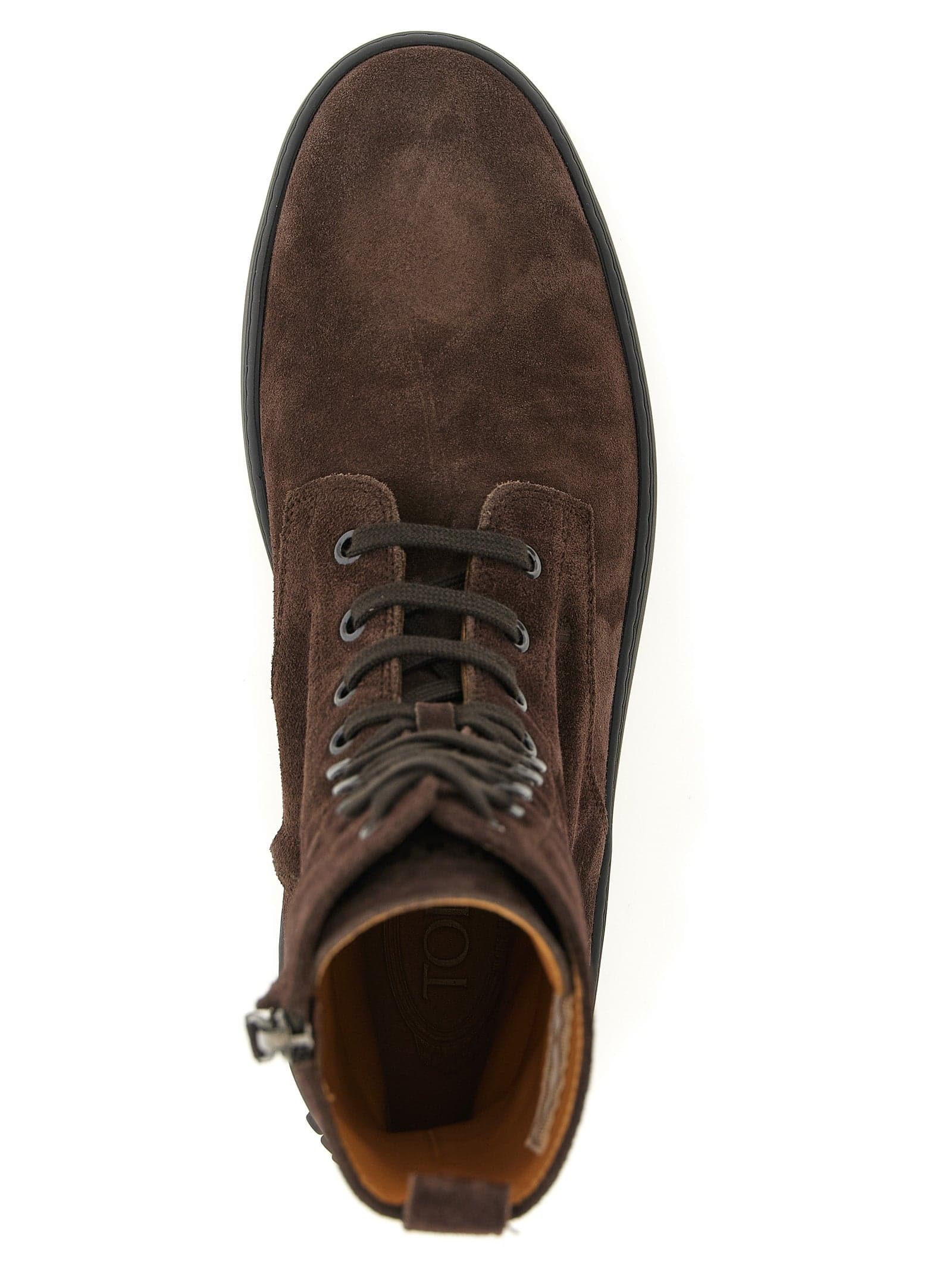 Tod's Brown Calfskin Ankle Boots - 4