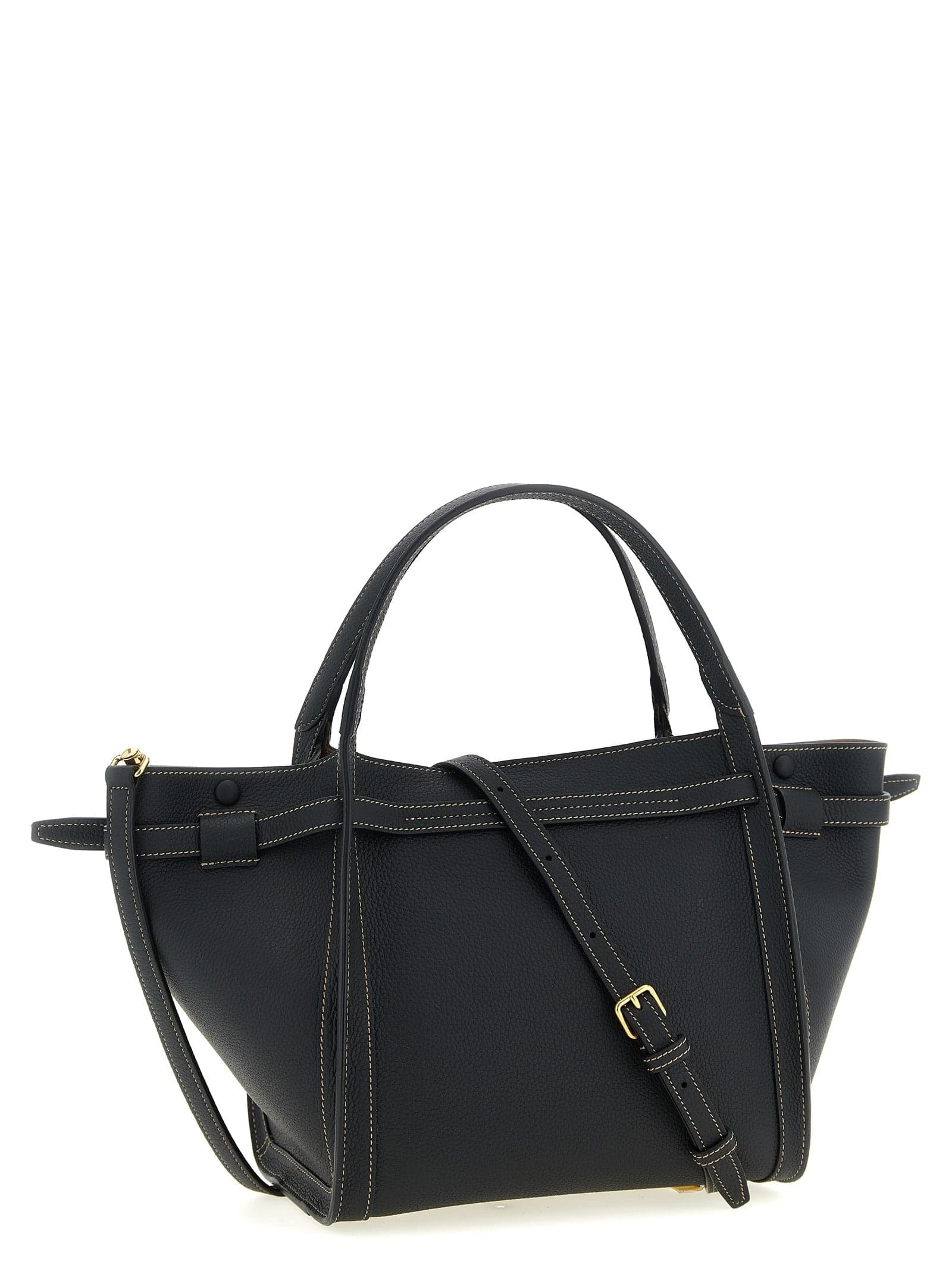 Tod's Black Calfskin Tote Bag - 2