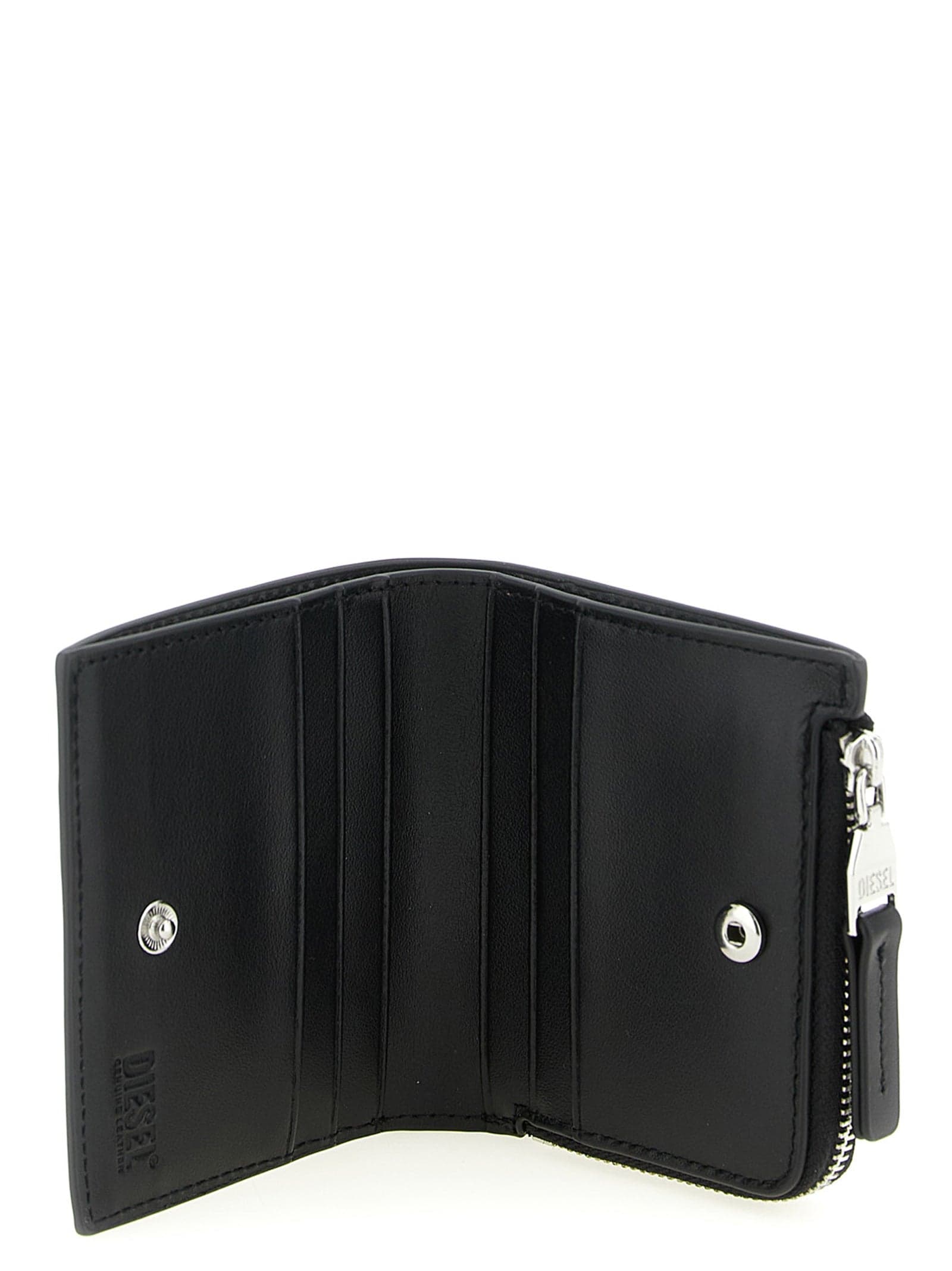 Diesel Black Leather Cardholder - 3