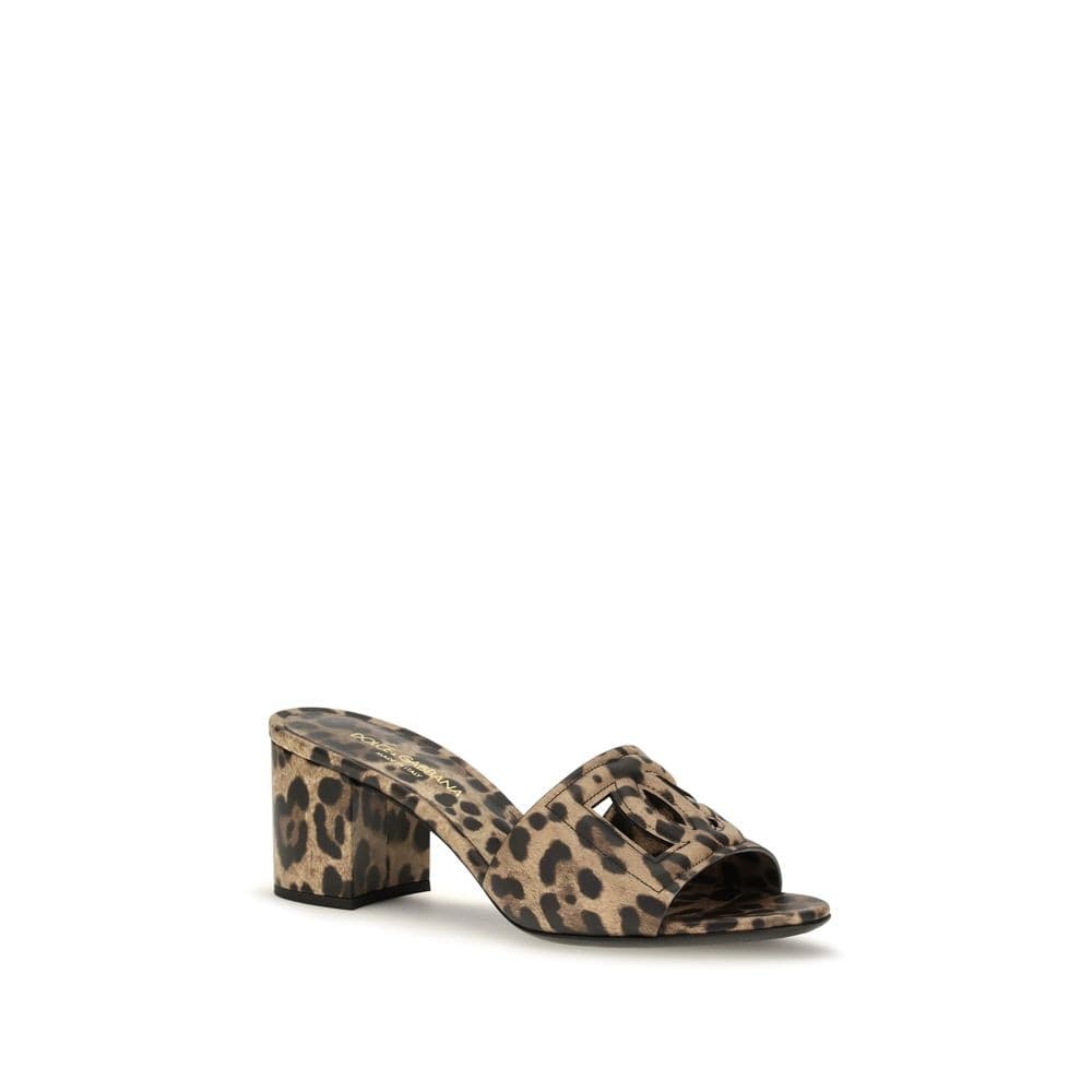 Dolce & Gabbana Beige Calf Leather Bos Taurus Mules - 2