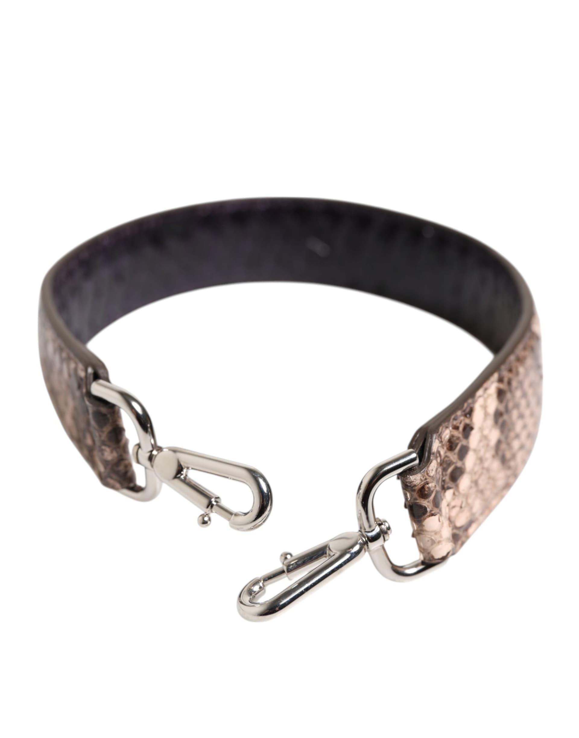 Dolce & Gabbana Brown Exotic Leather Handbag Accessory Shoulder Strap - 3
