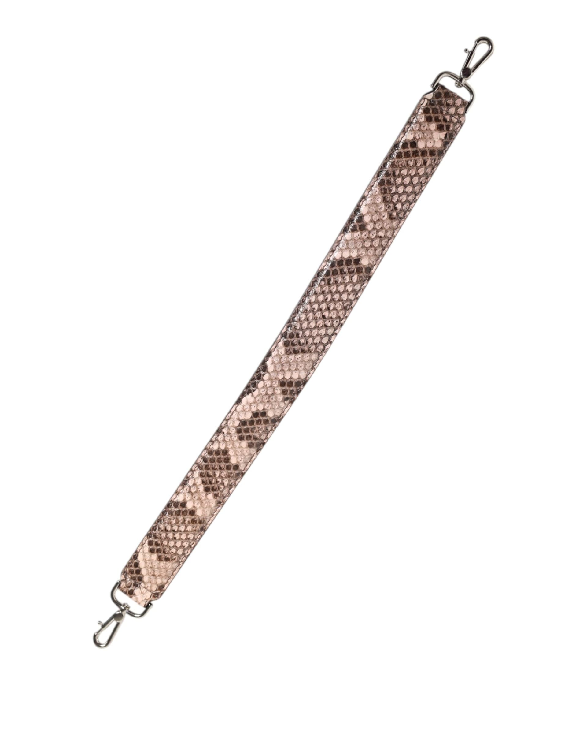 Dolce & Gabbana Brown Exotic Leather Handbag Accessory Shoulder Strap - 5