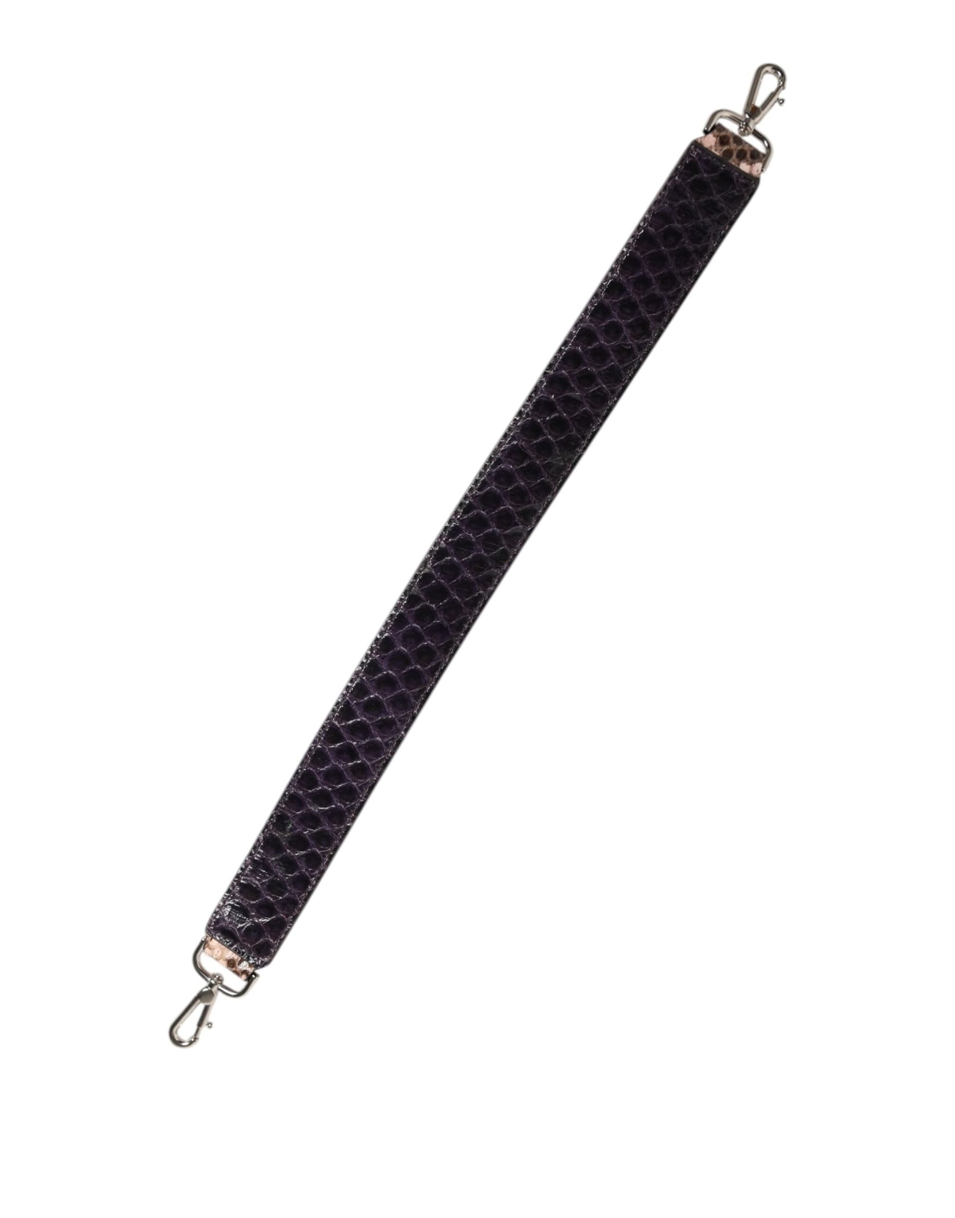 Dolce & Gabbana Brown Exotic Leather Handbag Accessory Shoulder Strap - 6
