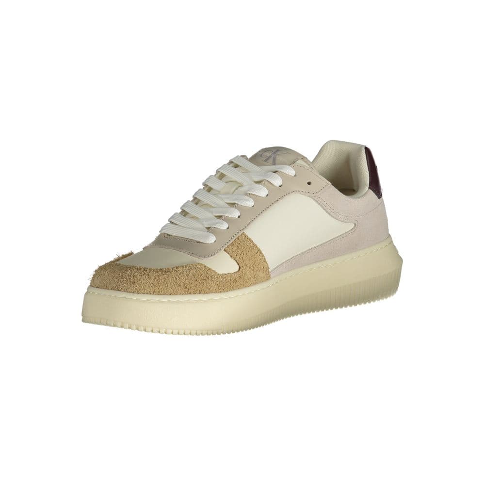 Calvin Klein Beige Polyurethane Men Sneaker - 3