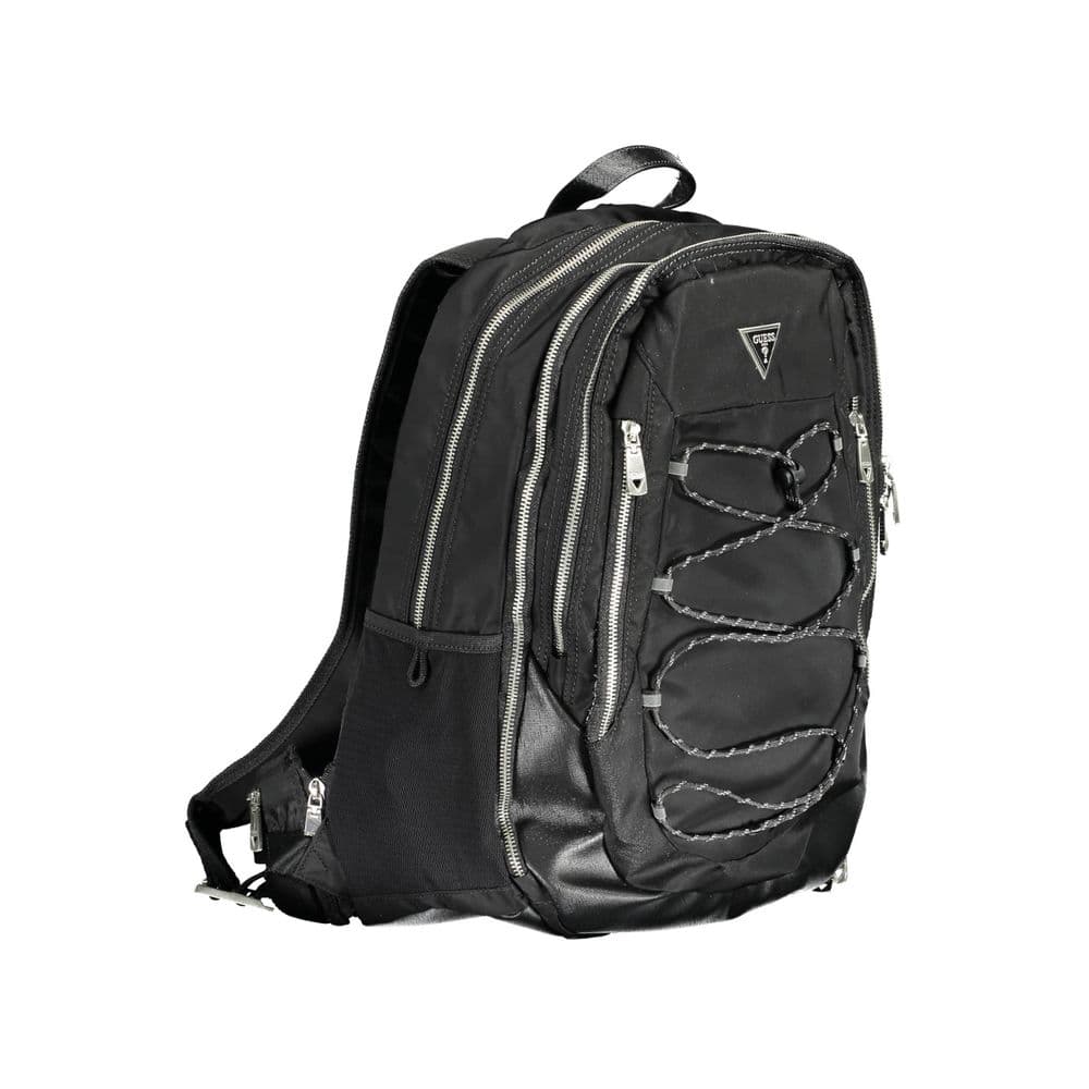 Guess Jeans Black Polyamide Men Backpack - 3