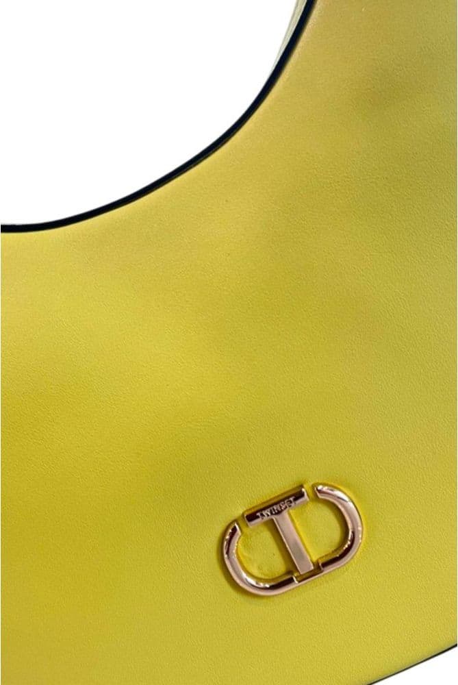 Twinset Yellow PU Women Shoulder Bag - 5