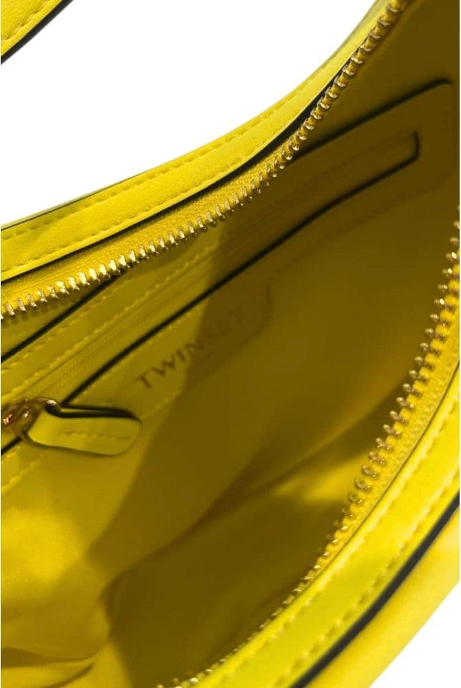 Twinset Yellow PU Women Shoulder Bag - 6