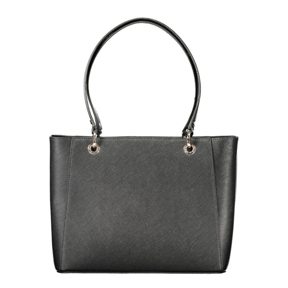 Guess Jeans Black Polyurethane Women's Handbag - 2