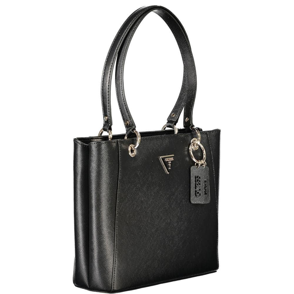 Guess Jeans Black Polyurethane Women's Handbag - 3