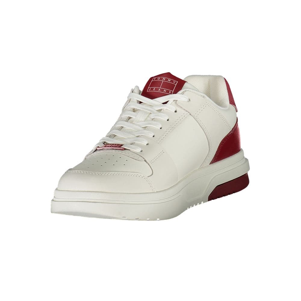 Tommy Hilfiger Red Polyurethane Men's Sneaker - 3