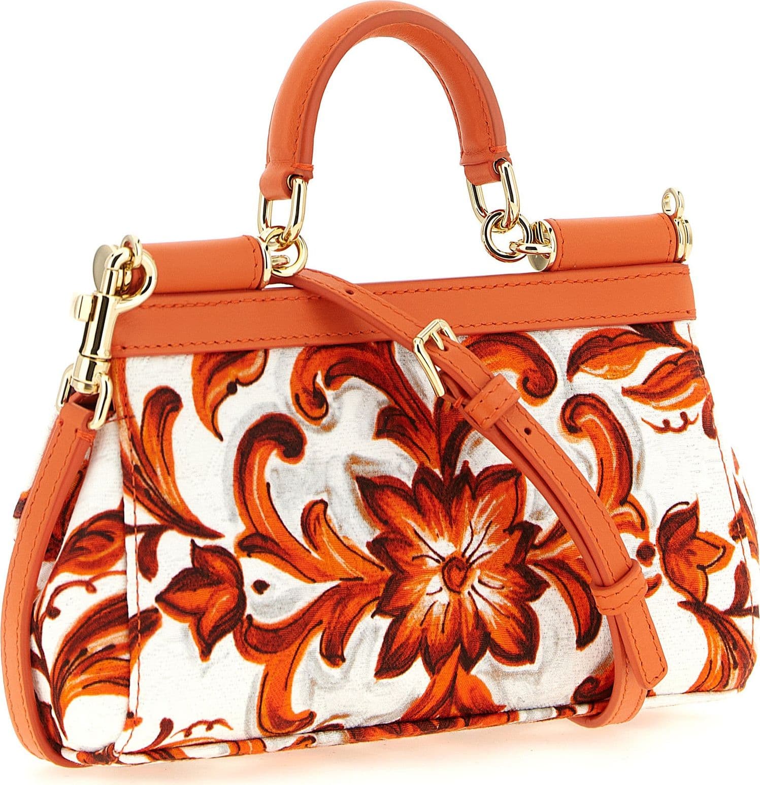 Dolce & Gabbana Orange Cotton Handbag - 2