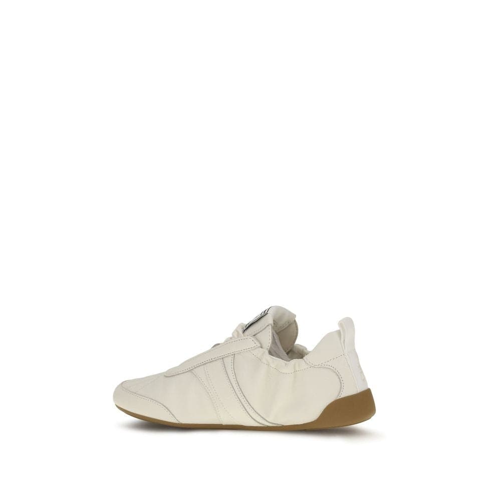 Chloé Beige Fabric Athletic Sneakers - 3