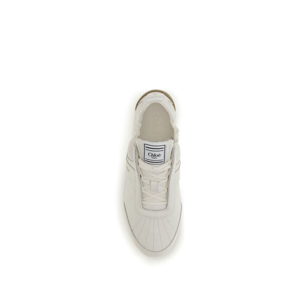 Chloé Beige Fabric Athletic Sneakers - 4