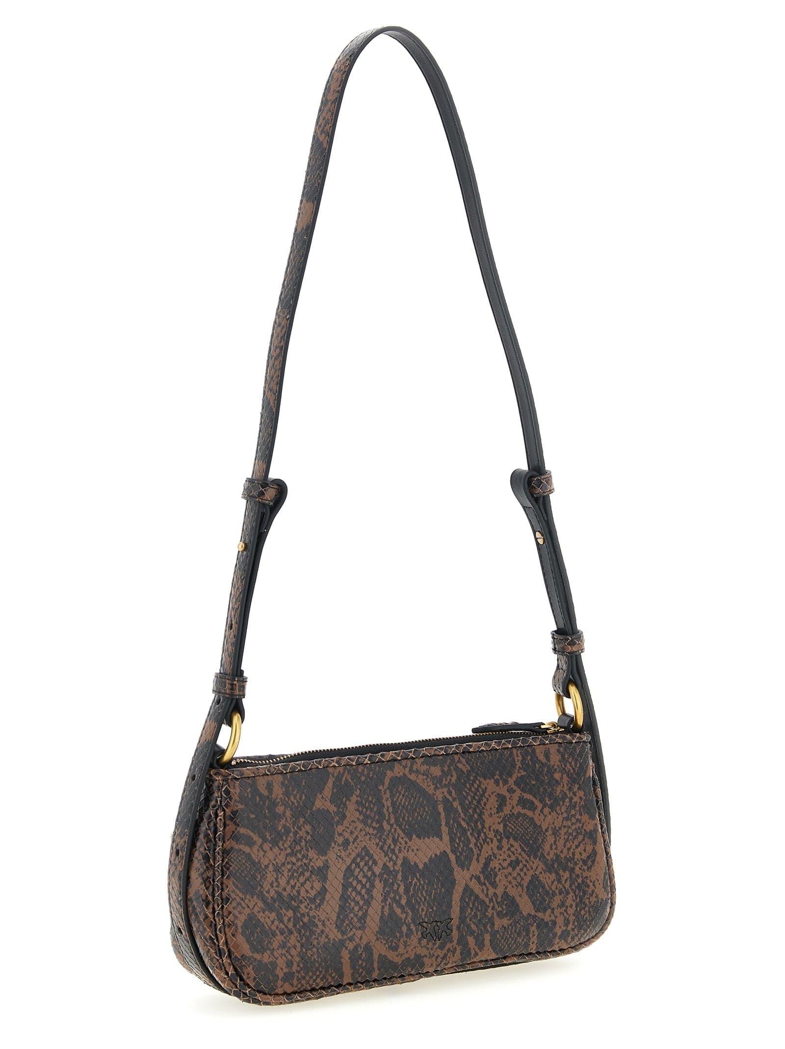 PINKO Brown Calfskin Crossbody Bag - 2