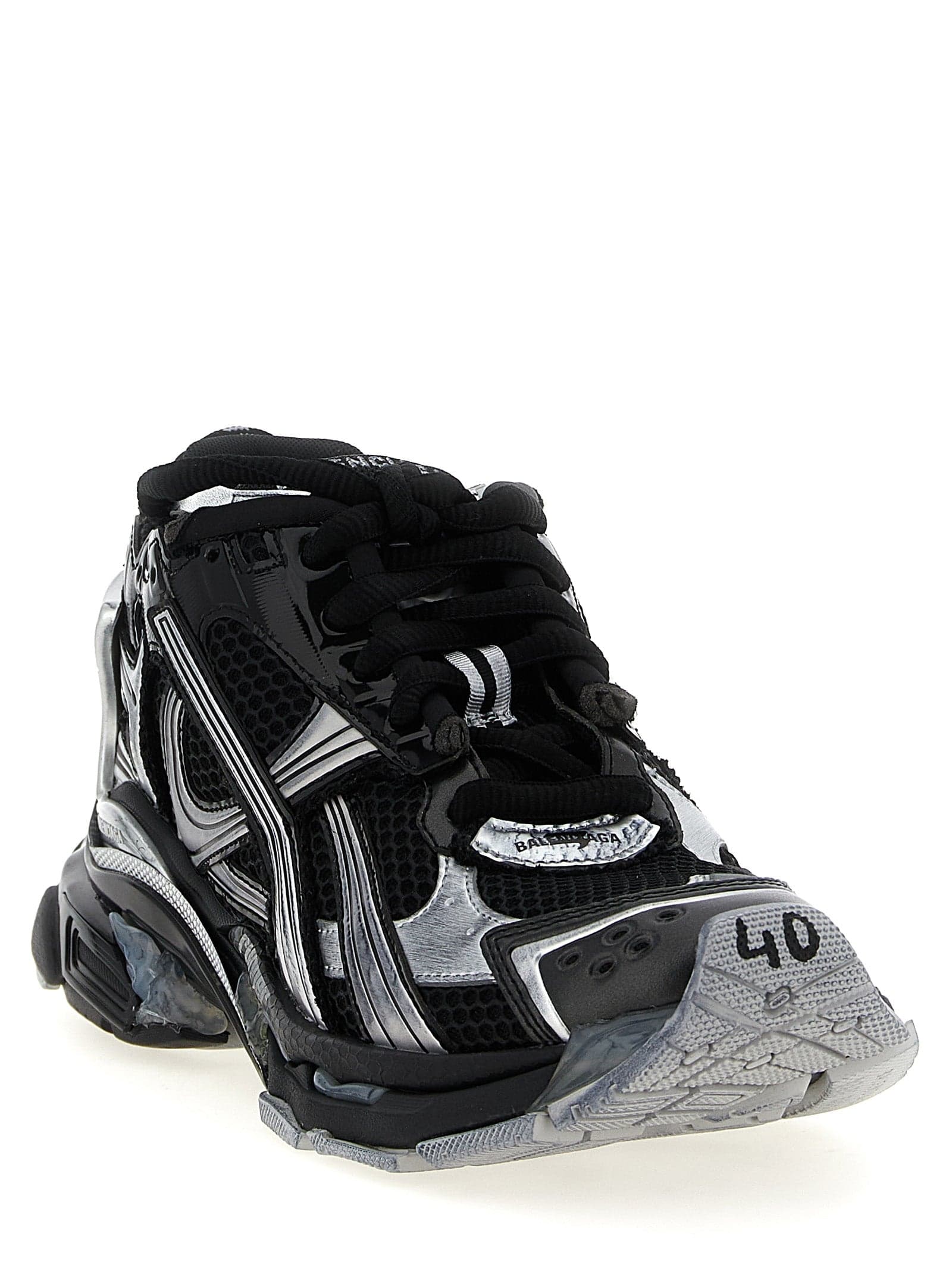 Balenciaga Black Polyethylene Athletic Sneakers - 2