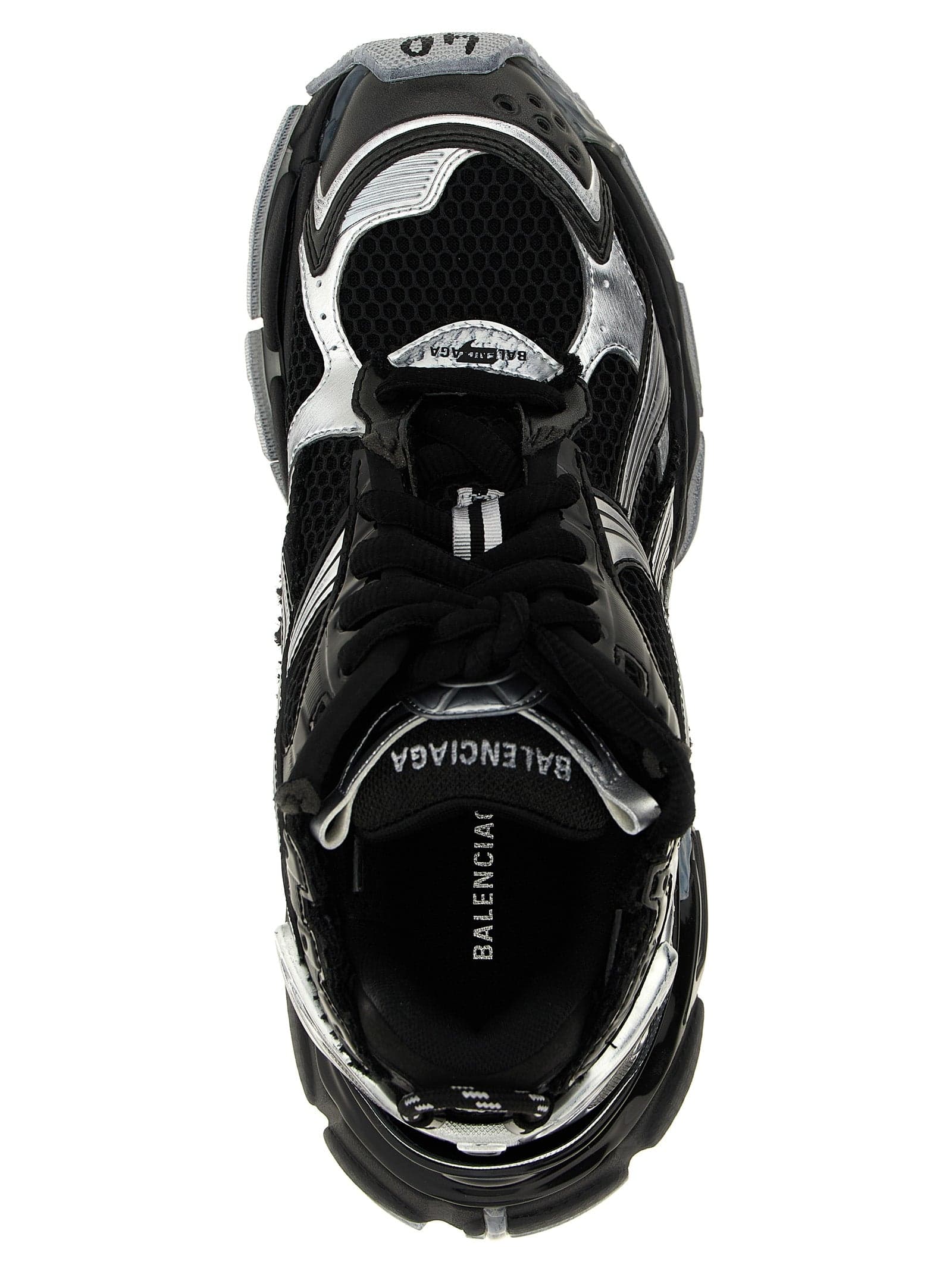 Balenciaga Black Polyethylene Athletic Sneakers - 4