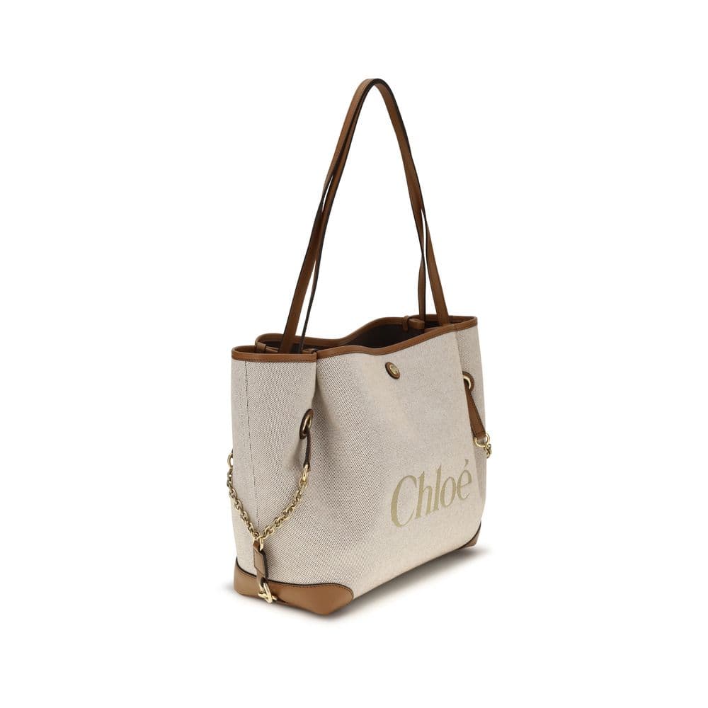 Chloé Beige Cotton Shoulder Bag - 2