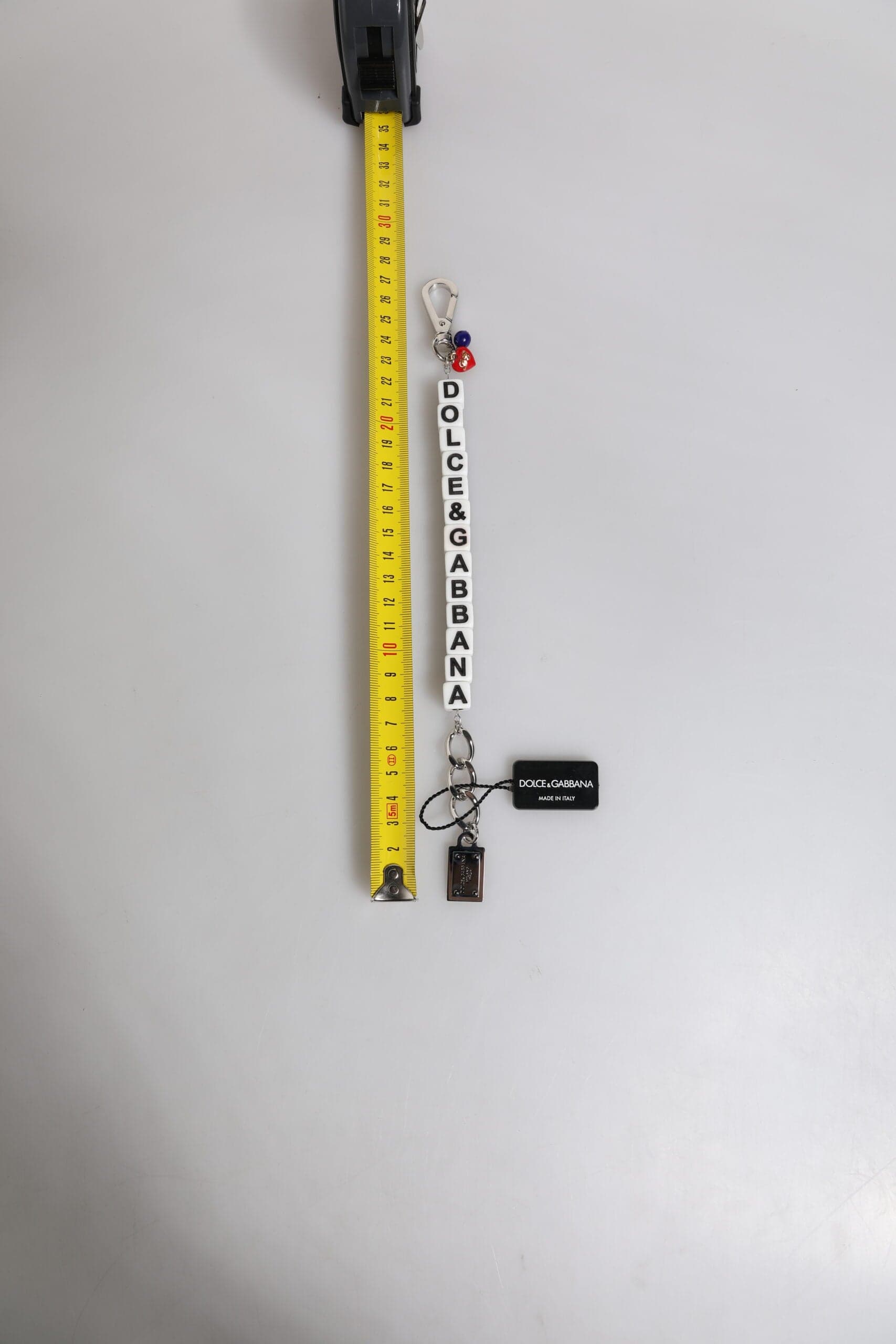 Dolce & Gabbana Silver Brass Chain Dice Logo Embellished Charm Bracelet - 2