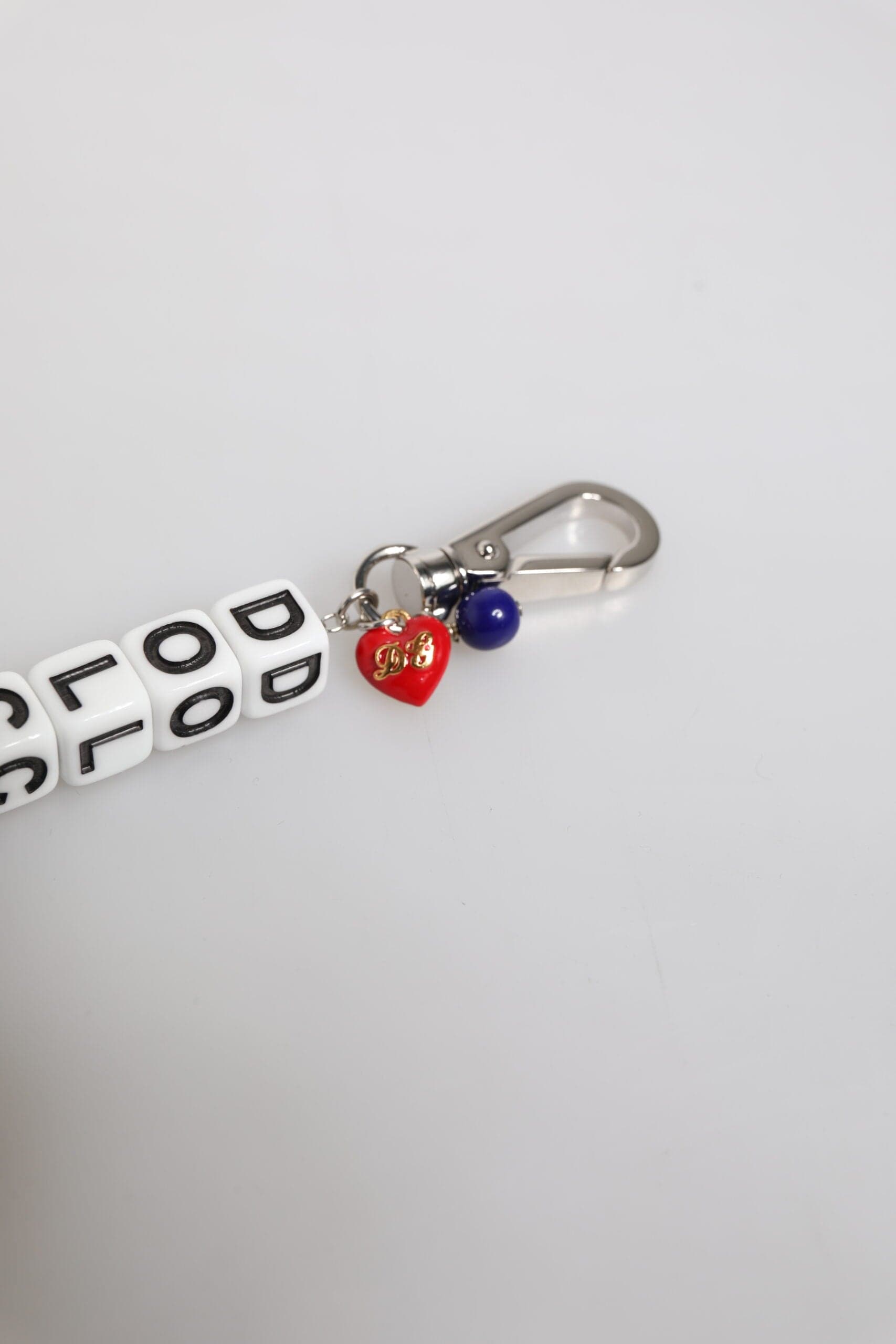 Dolce & Gabbana Silver Brass Chain Dice Logo Embellished Charm Bracelet - 4