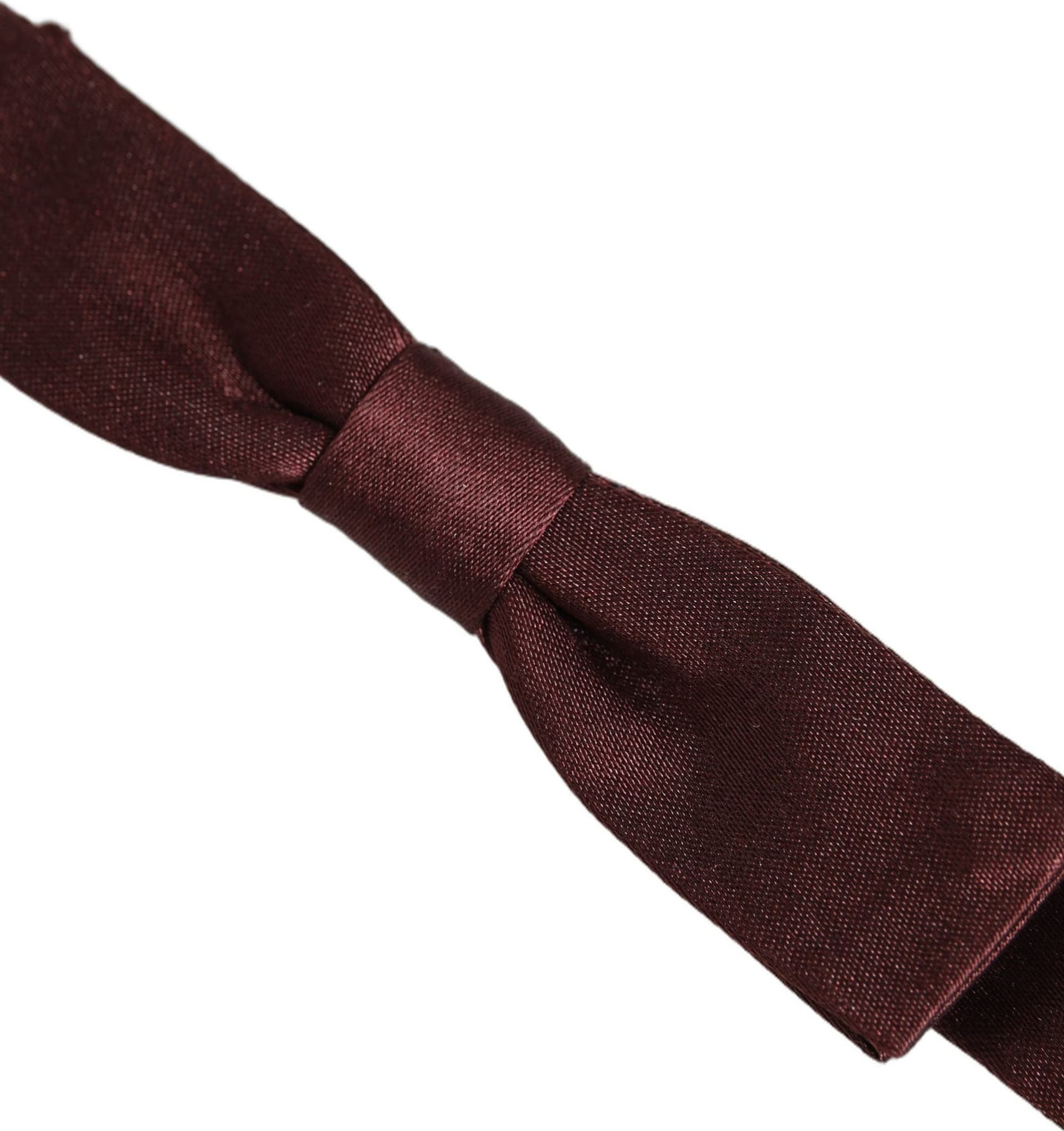 Dolce & Gabbana Men Brown 100% Silk Adjustable Neck Papillon Bow Tie - 4