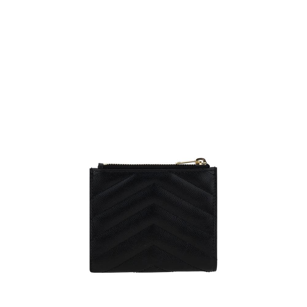 Saint Laurent Black Calf Leather Bos Taurus Wallet - 2