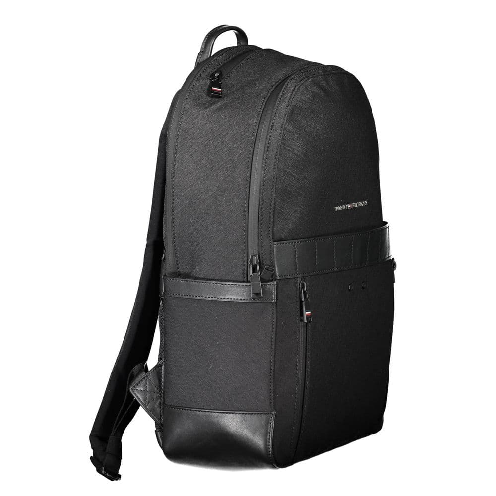 Tommy Hilfiger Black Nylon Men Backpack - 3