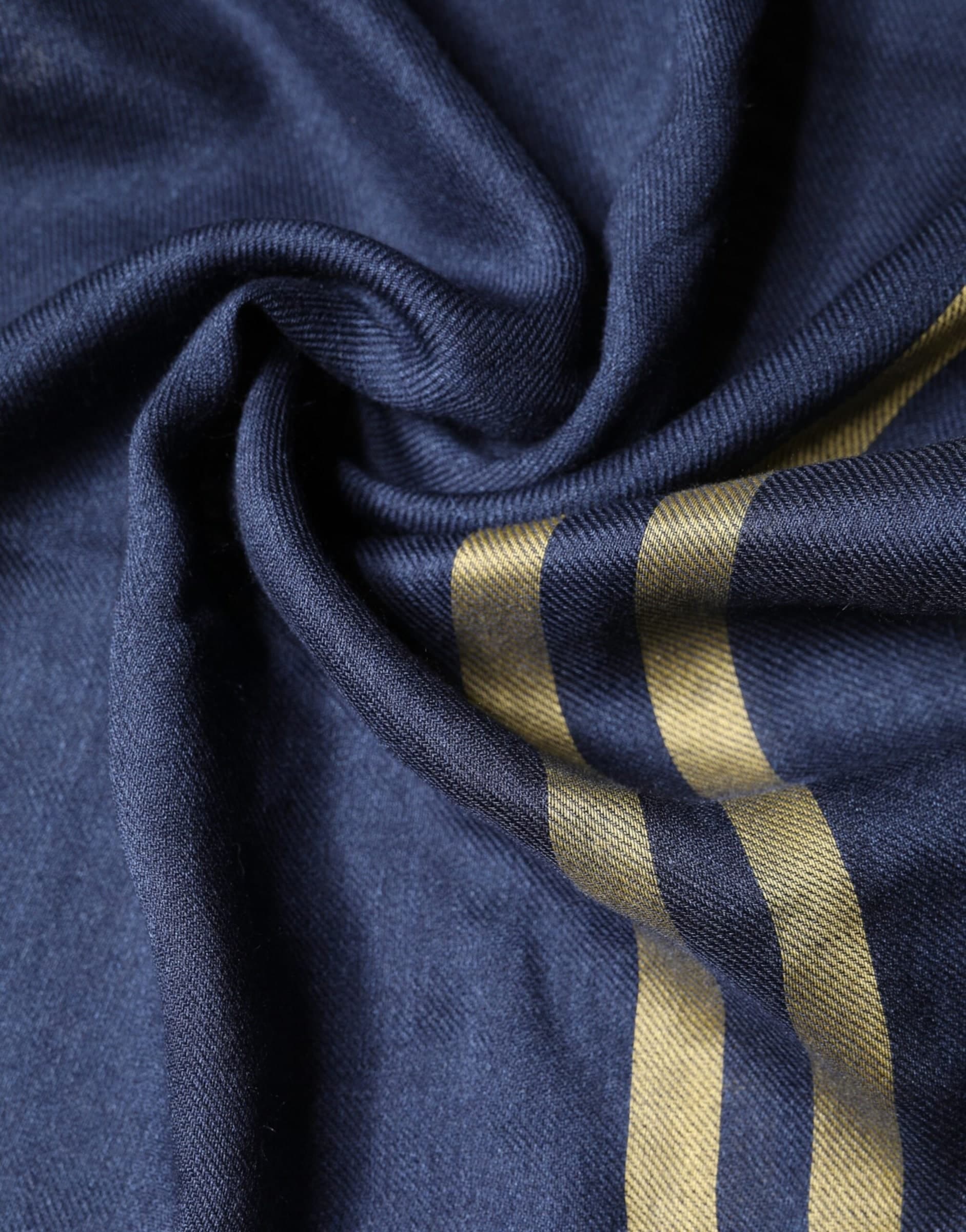 Dolce & Gabbana Blue Cashmere Neck Wrap Shawl Fringes Scarf - 5