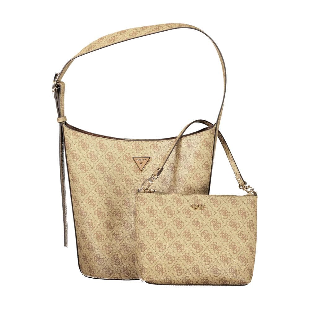Guess Jeans Beige Polyurethane Women Handbag - 2