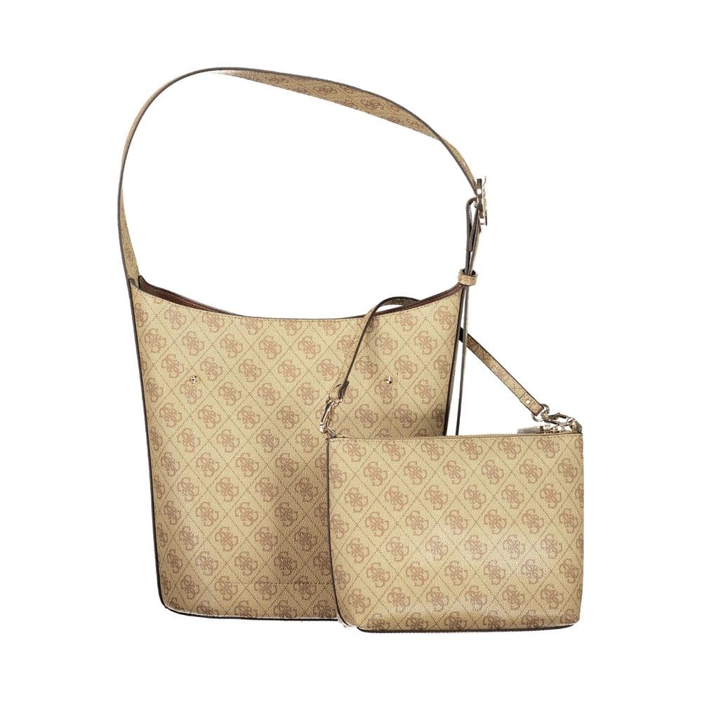 Guess Jeans Beige Polyurethane Women Handbag - 3