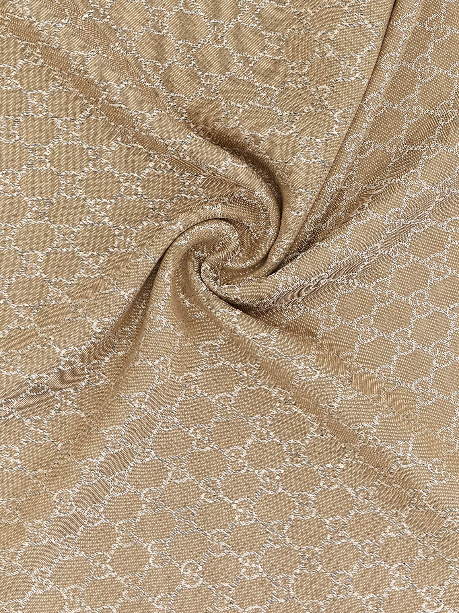 Gucci Beige Silk Scarf - 2