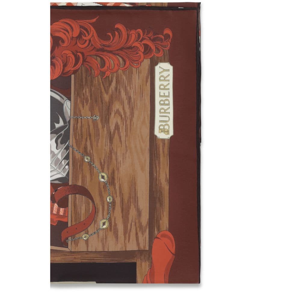 Burberry Brown Silk Scarf - 3