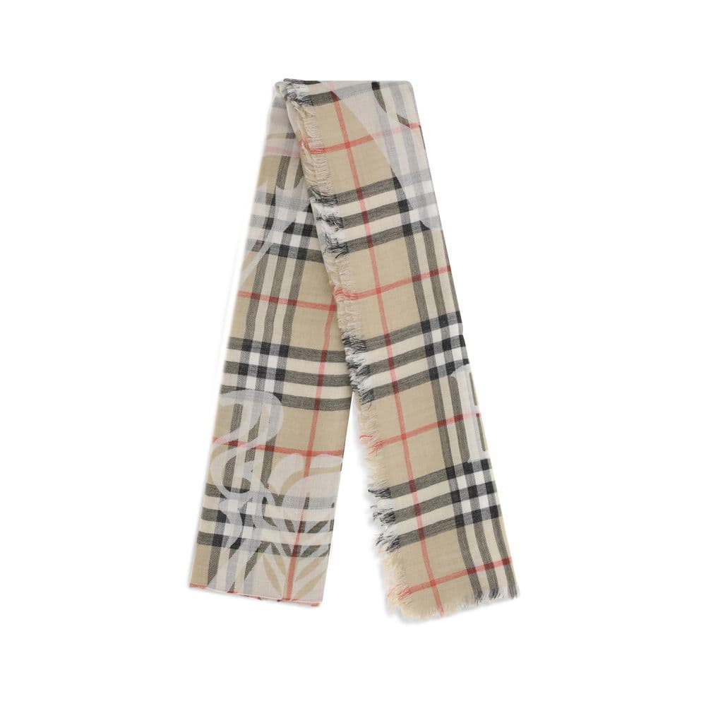 Burberry Beige Wool Scarf - 2