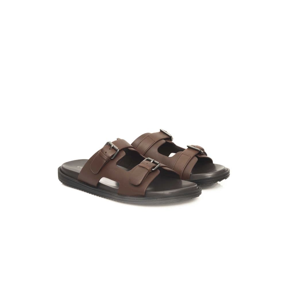 Cerruti 1881 Brown Cowhide Men Sandal - 3