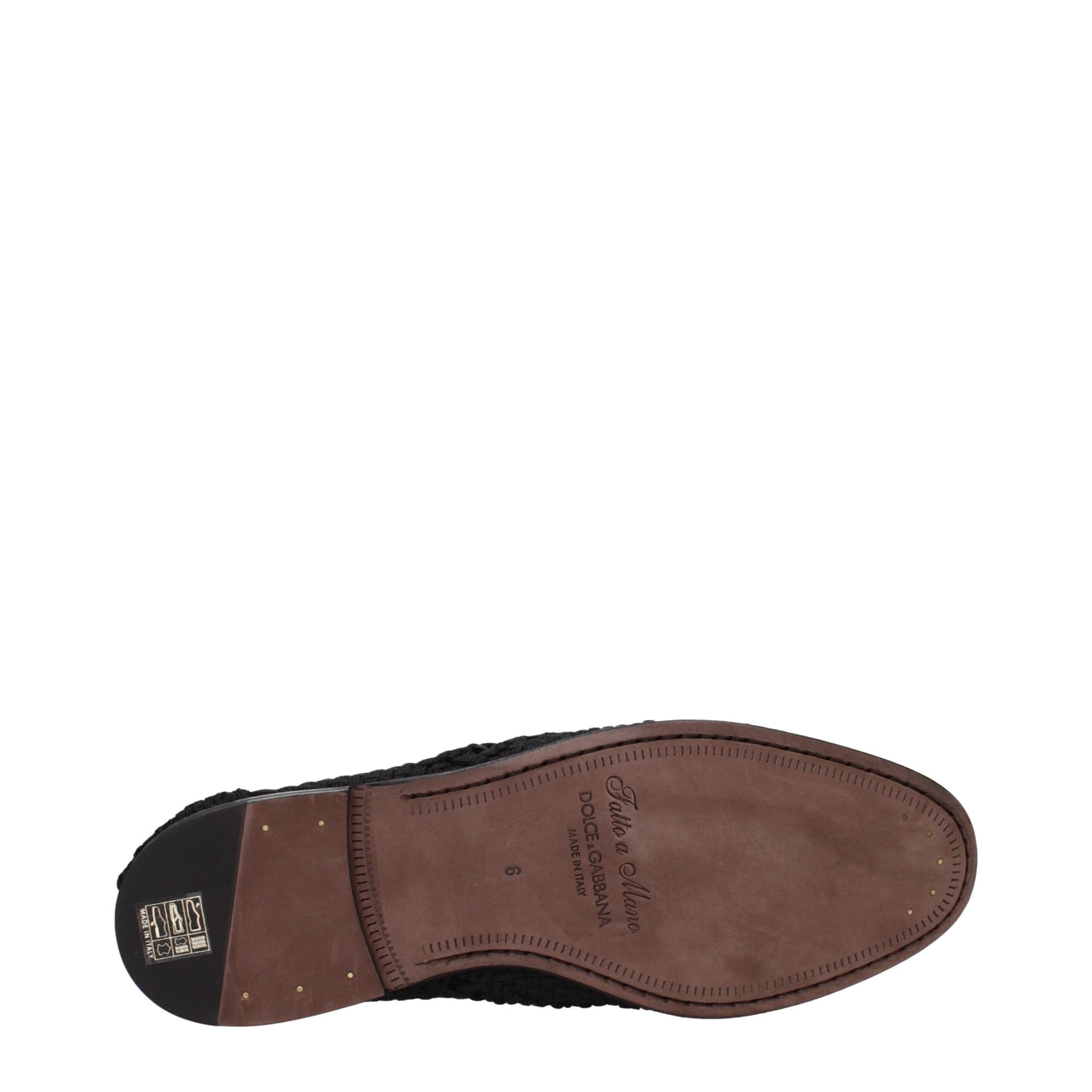 Dolce & Gabbana Black Fabric Oxfords And Derbies - 5