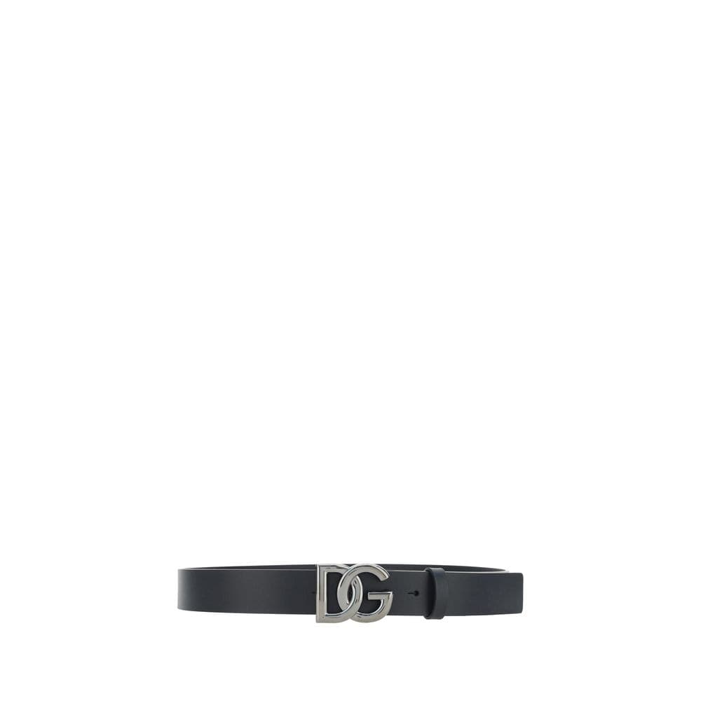 Dolce & Gabbana Black Calf Leather Bos Taurus Regular Belt - 2