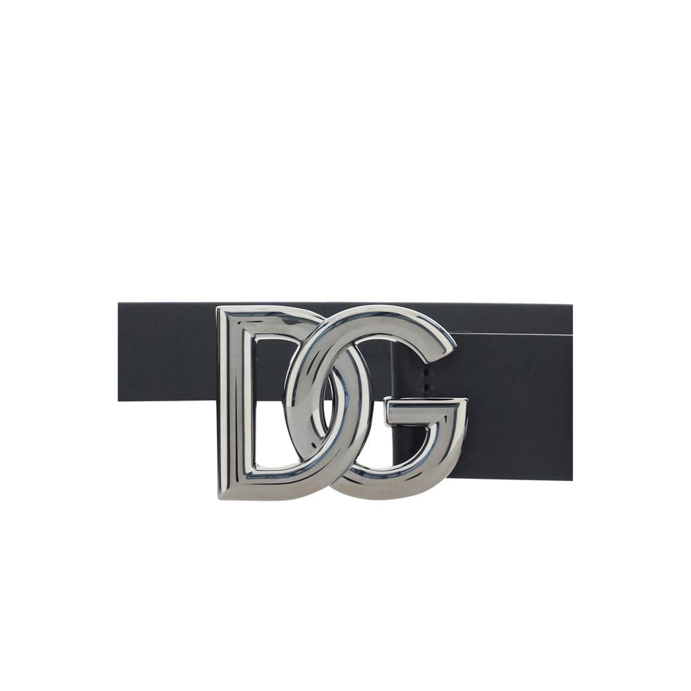 Dolce & Gabbana Black Calf Leather Bos Taurus Regular Belt - 3