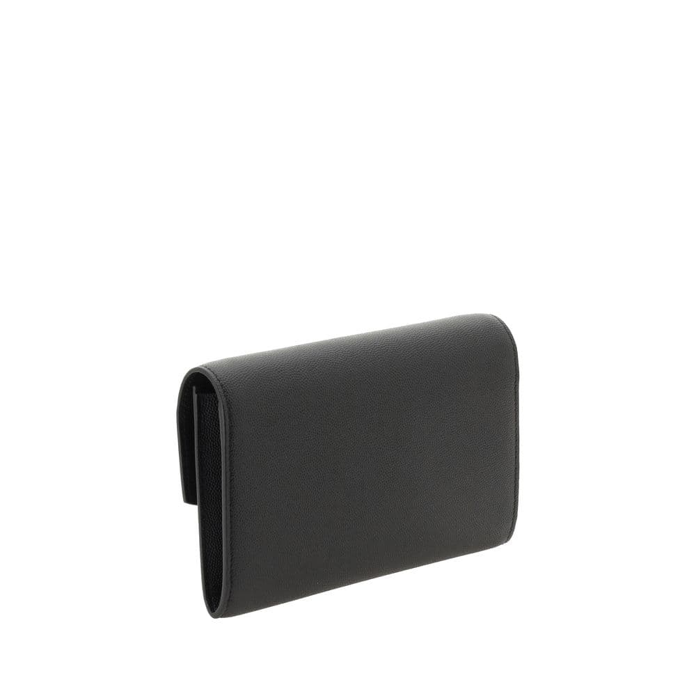 Saint Laurent Black Calf Leather Bos Taurus Wallet - 3