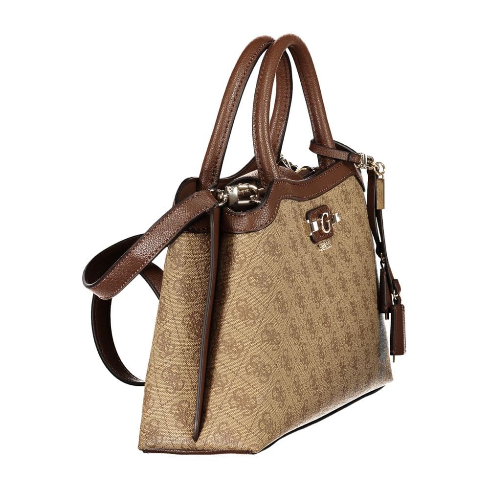 Guess Jeans Beige Polyurethane Women's Bag - 3